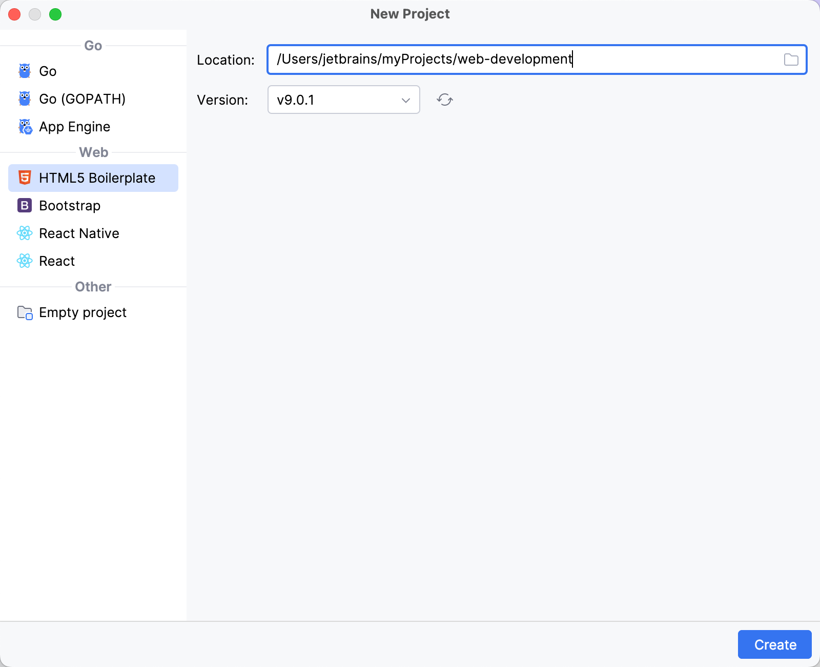 Create a basic JavaScript project
