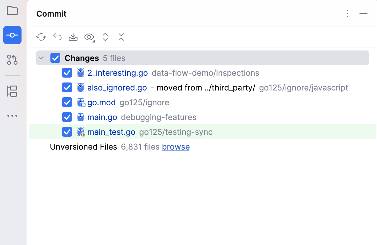 Git file status