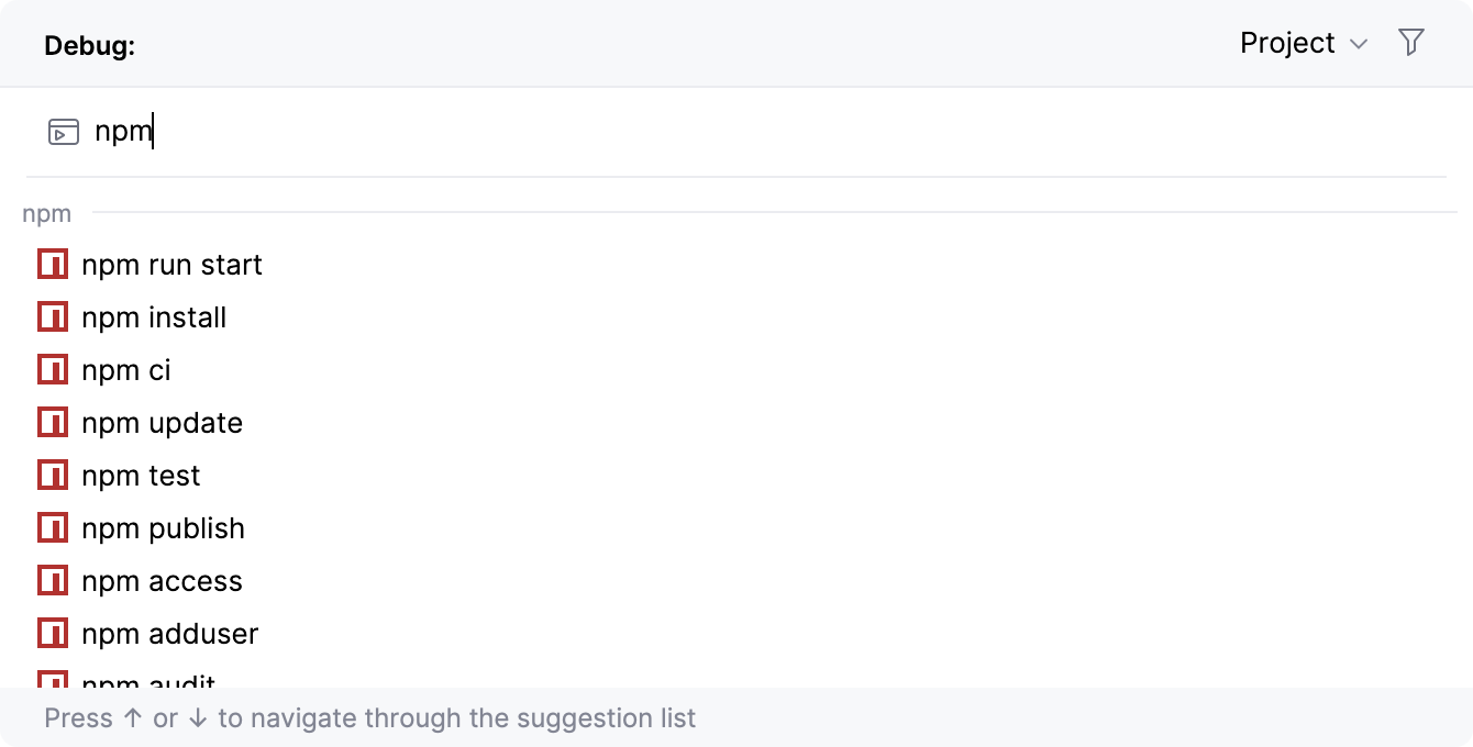 Run Anything: npm script Run Anything: npm script