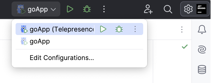 Run the application with interception