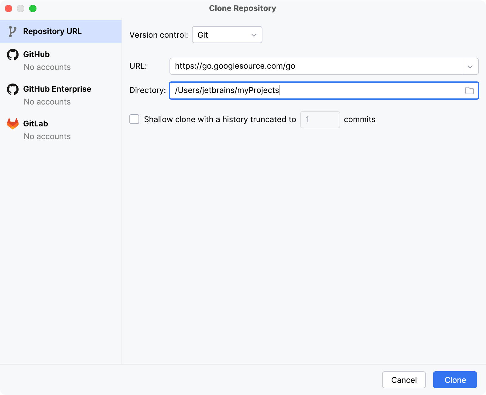 Step 1. Clone the Go sources Step 1. Clone the Go sources
