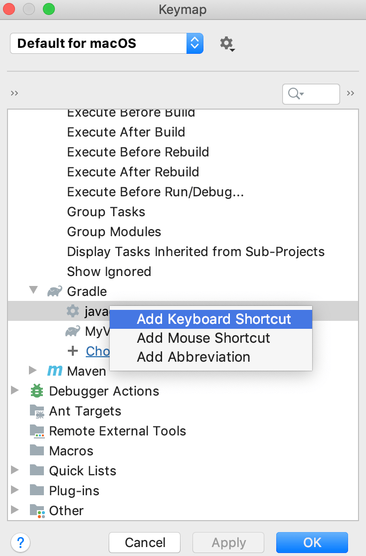 Add a shortcut Add a shortcut