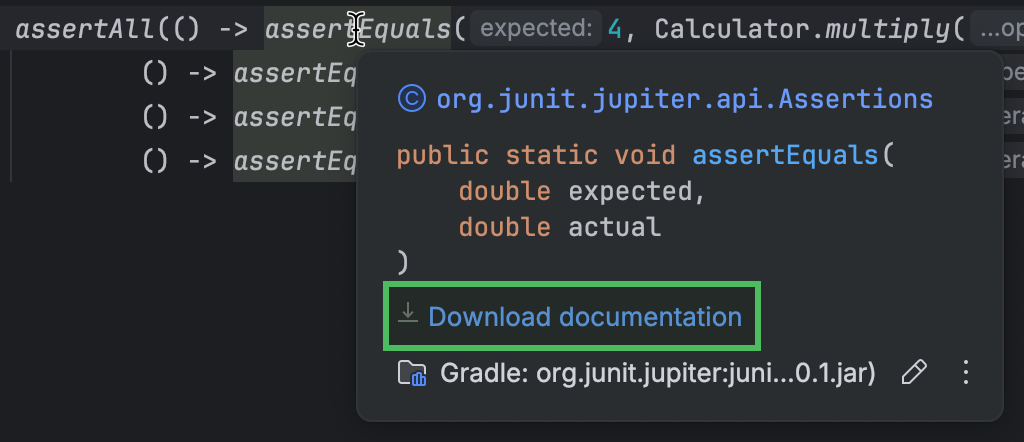 Javadocs | IntelliJ IDEA Documentation