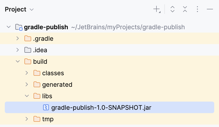 the Project tool window
