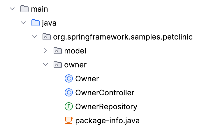 Project item icons in the Project tool window Project item icons in the Project tool window