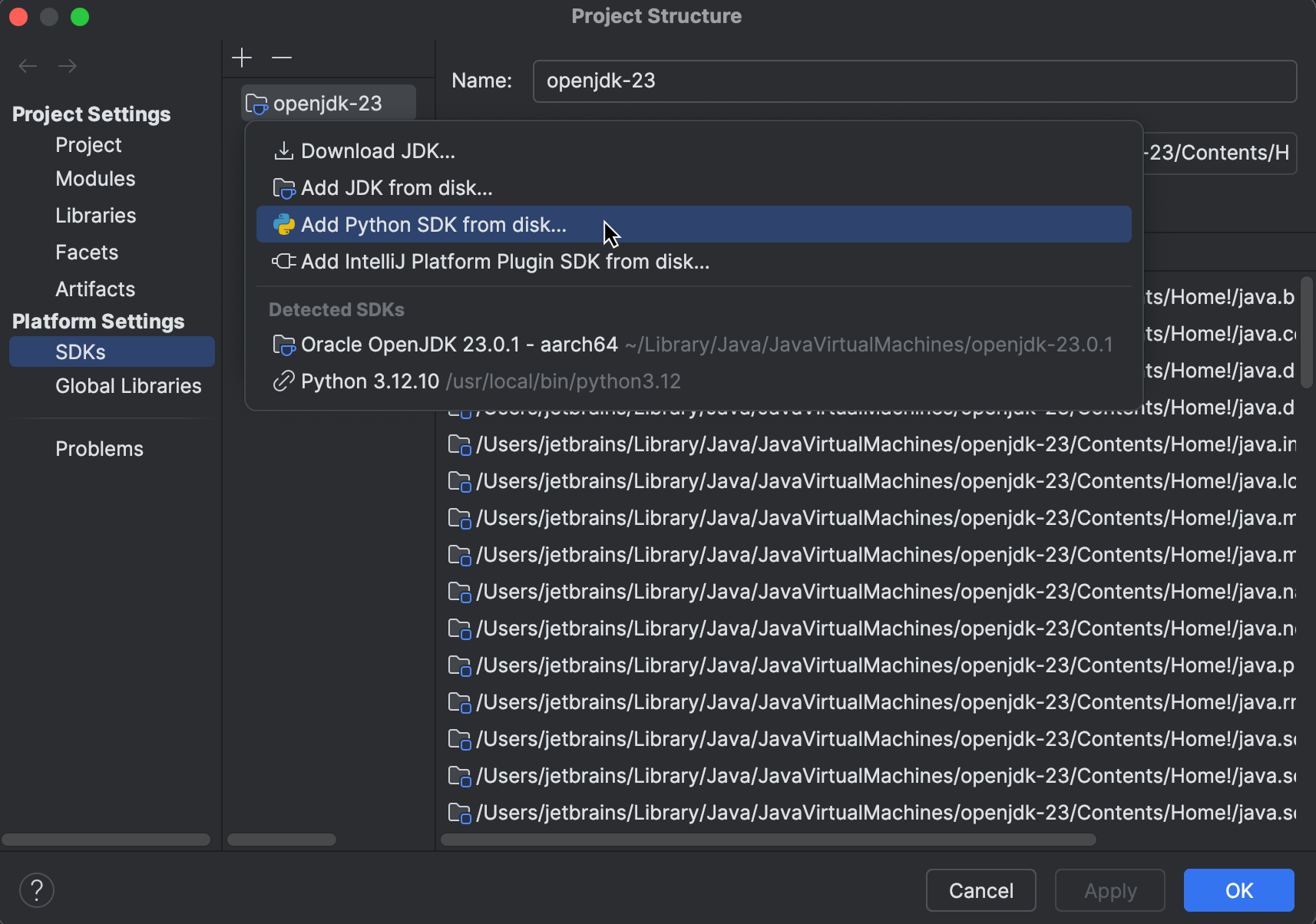 Configure a Python SDK | IntelliJ IDEA Documentation