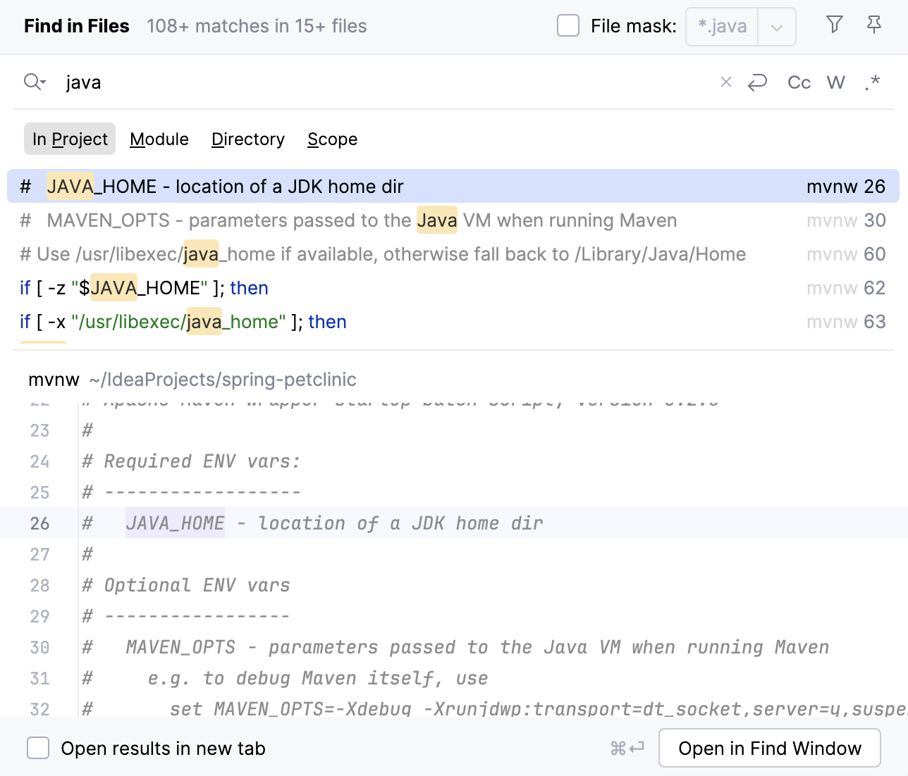Customize IntelliJ&nbsp;IDEA: search and replace