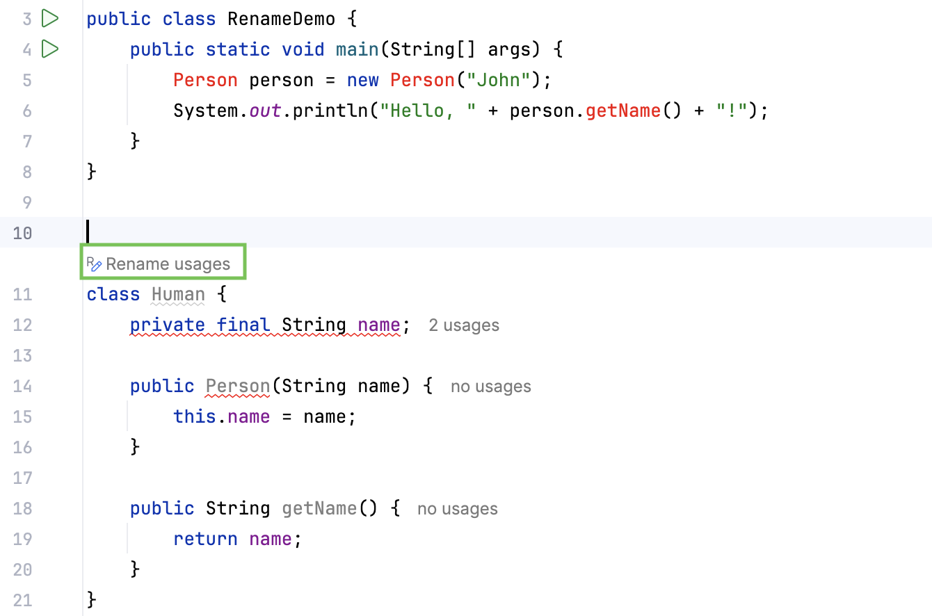 Ij rename usages inlay hint Ij rename usages inlay hint