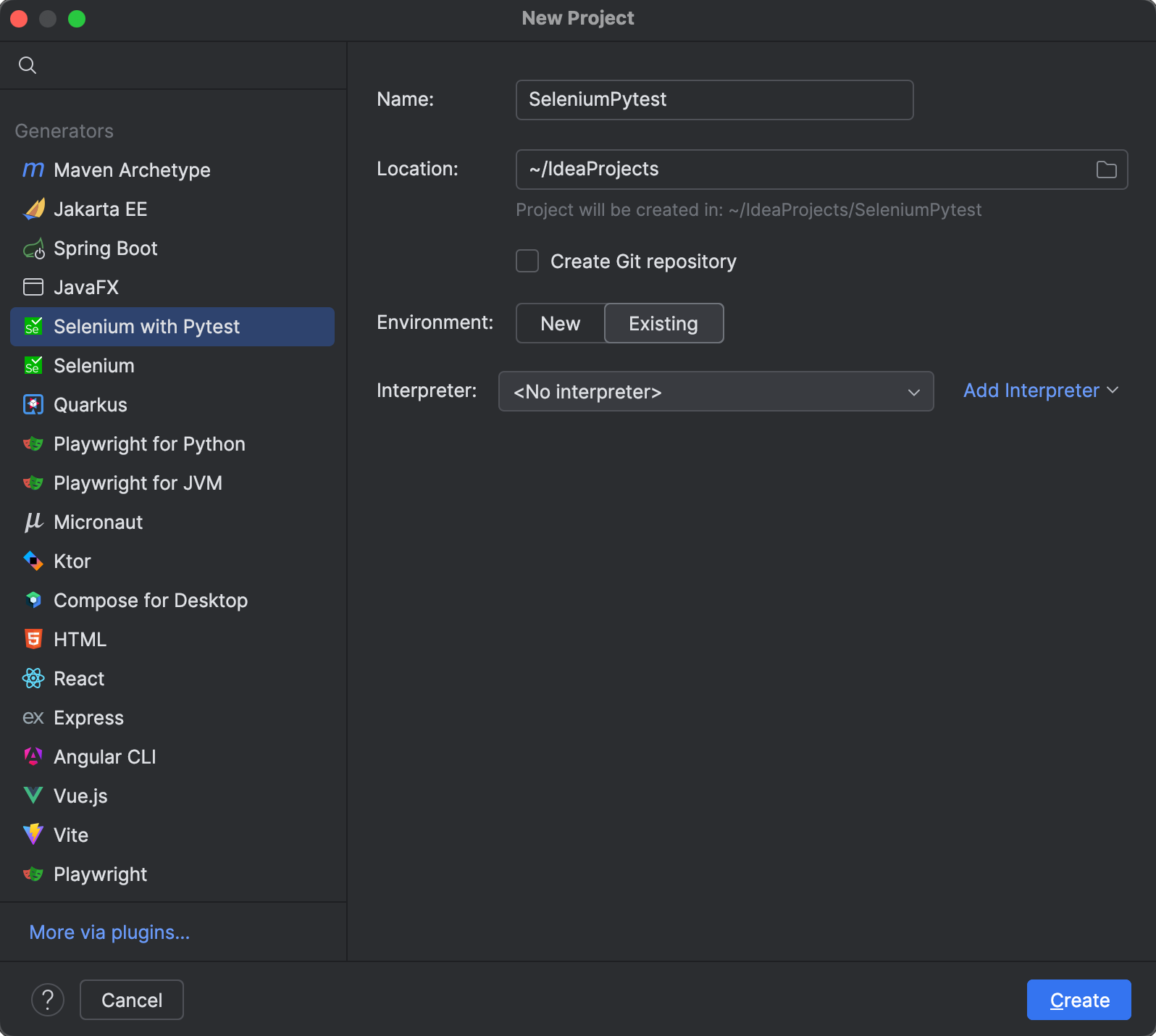 Selenium | IntelliJ IDEA Documentation
