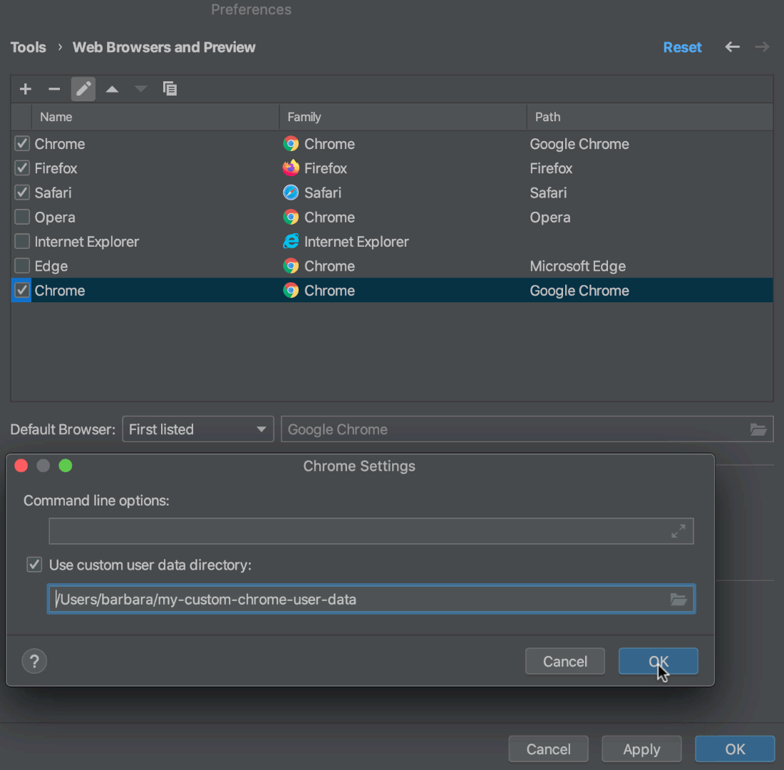 Configuring JavaScript debugger | IntelliJ IDEA Documentation