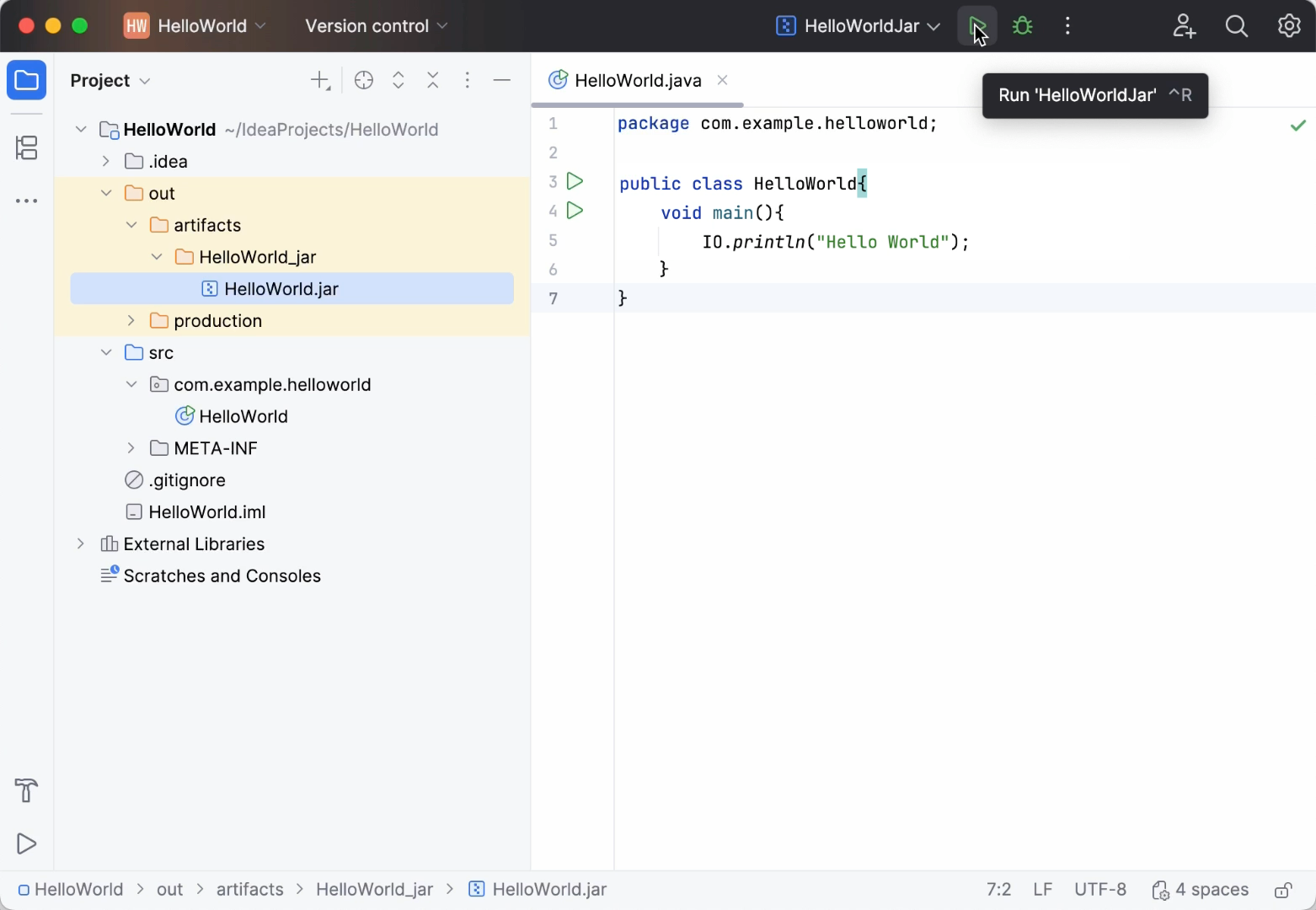 Running the packaged application
