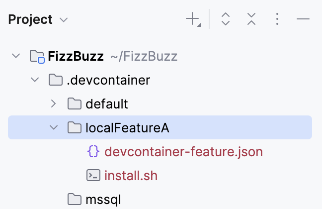 Local feature folder Local feature folder