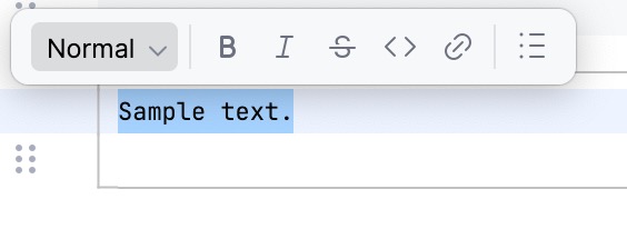 Markdown cell toolbar