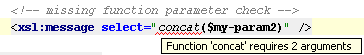 Missing XPath Function Argument Missing XPath Function Argument