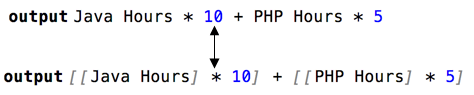 Side-by-side comparison of code with and without visual separators showing expression boundaries enabled by editor hints Side-by-side comparison of code with and without visual separators showing expression boundaries enabled by editor hints