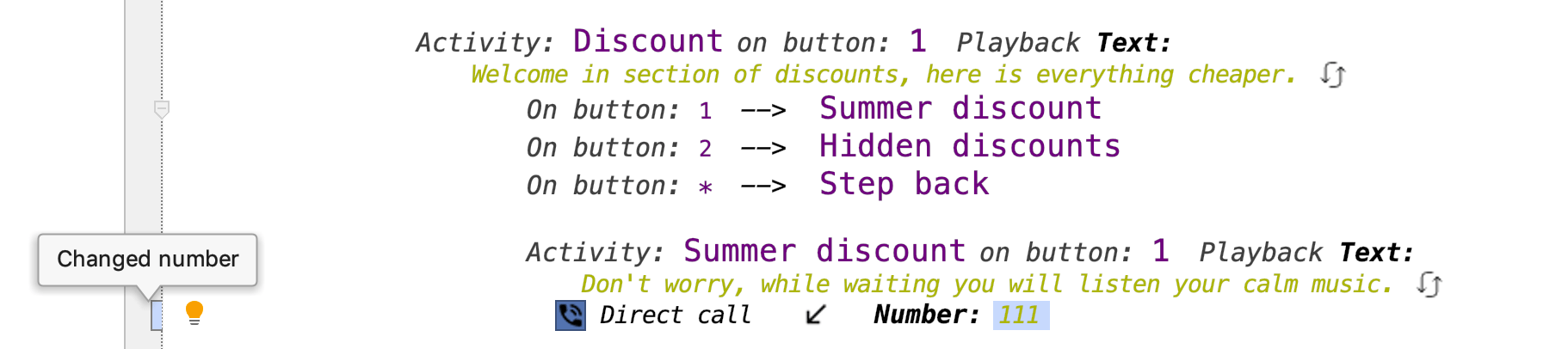 Highlighted change Highlighted change