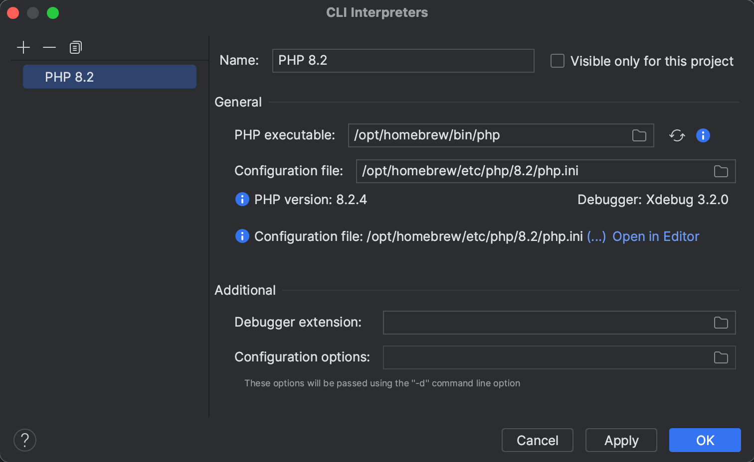 Configure local PHP interpreters | PhpStorm Documentation
