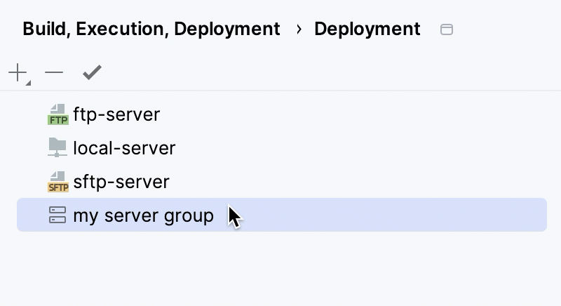 Organize servers into groups | RustRover Documentation