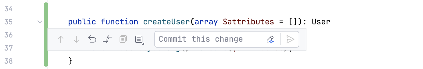 the modified line marker