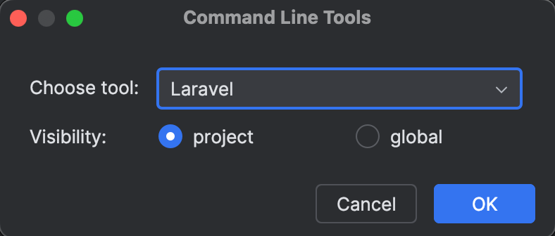 Use the Artisan command line tool from PhpStorm | PhpStorm Documentation