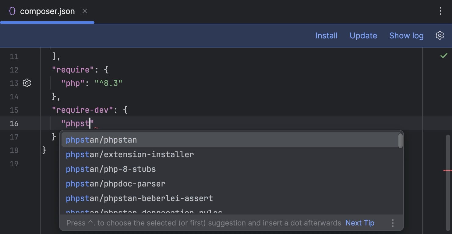 Composer dependency manager | PhpStorm Documentation