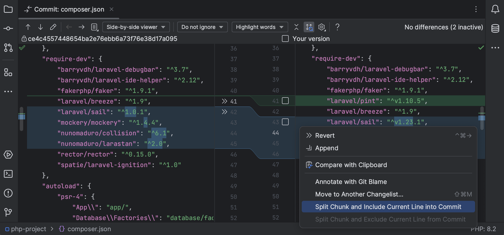 Commit and push changes to Git repository | PhpStorm Documentation