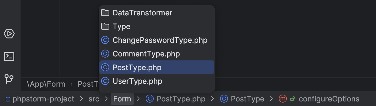 File navigation | PhpStorm Documentation