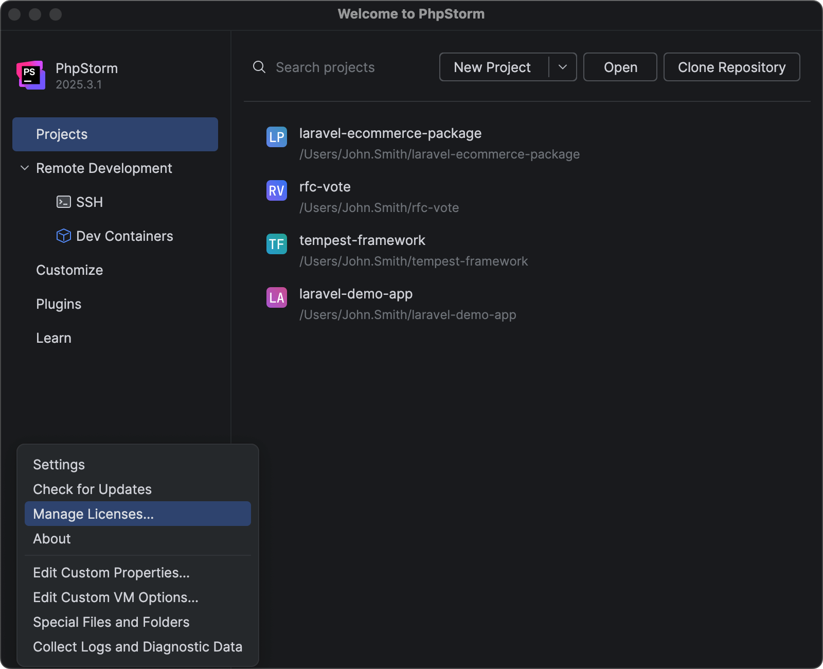 注册 PhpStorm | PhpStorm 文档