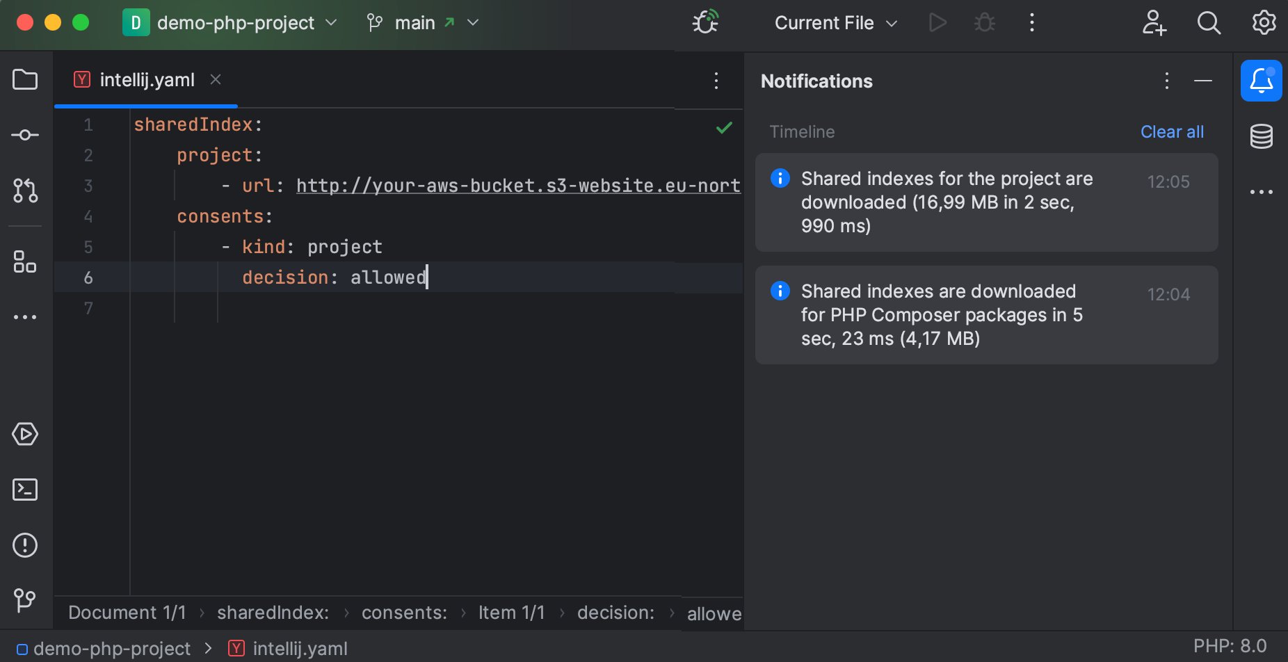 Shared indexes | PhpStorm Documentation