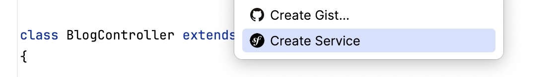 Symfony create service command Symfony create service command