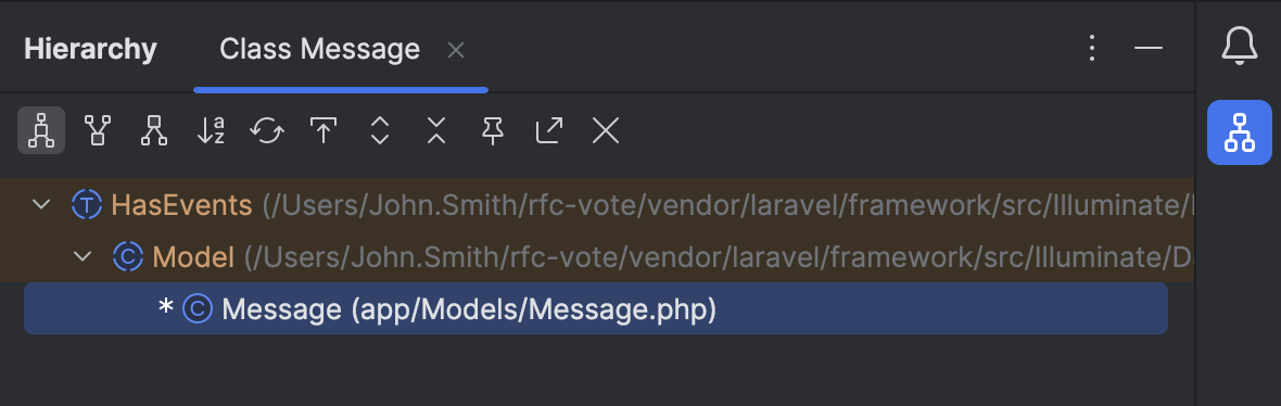 View source code hierarchy | PhpStorm Documentation