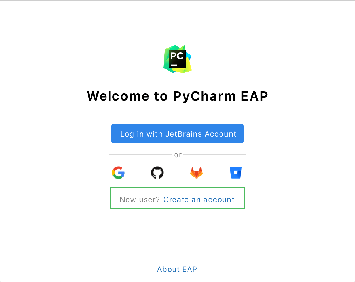 使用新账户登录