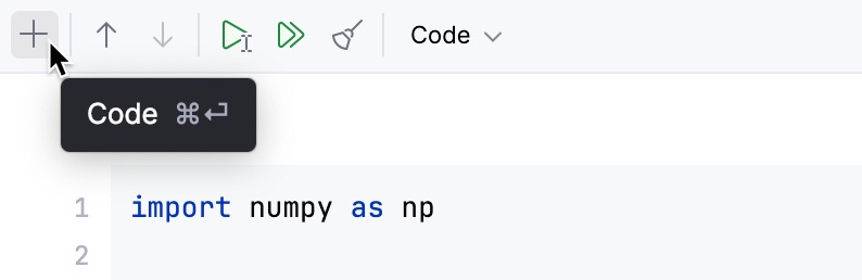 Adding a notebook cell