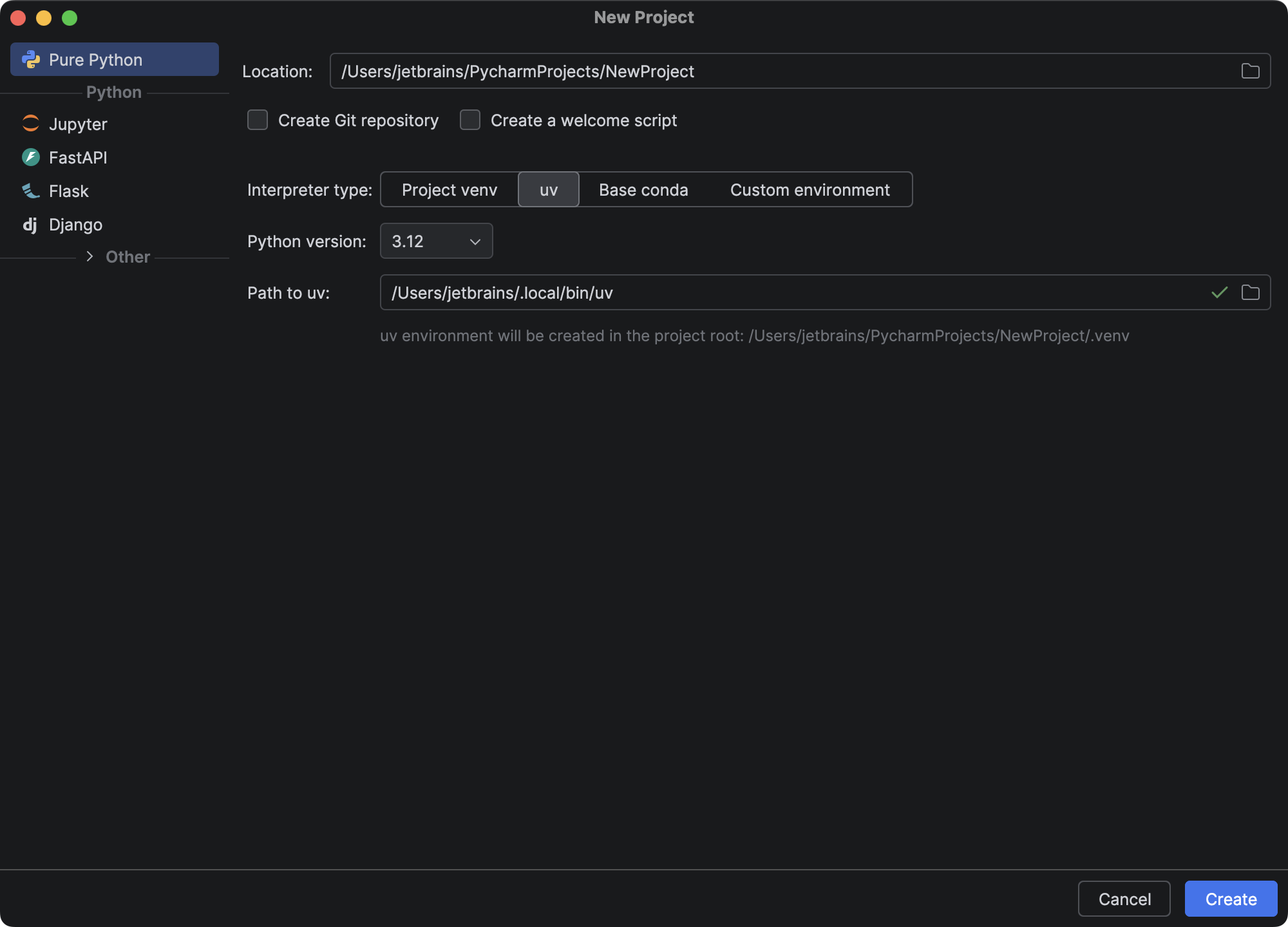 Create and run your first project | PyCharm Documentation