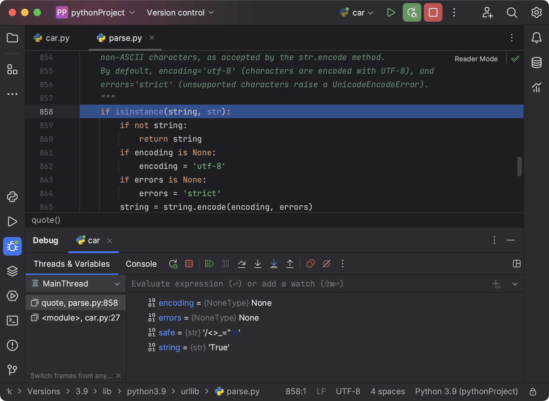 调试您的第一个 Python 应用程序 | PyCharm 文档