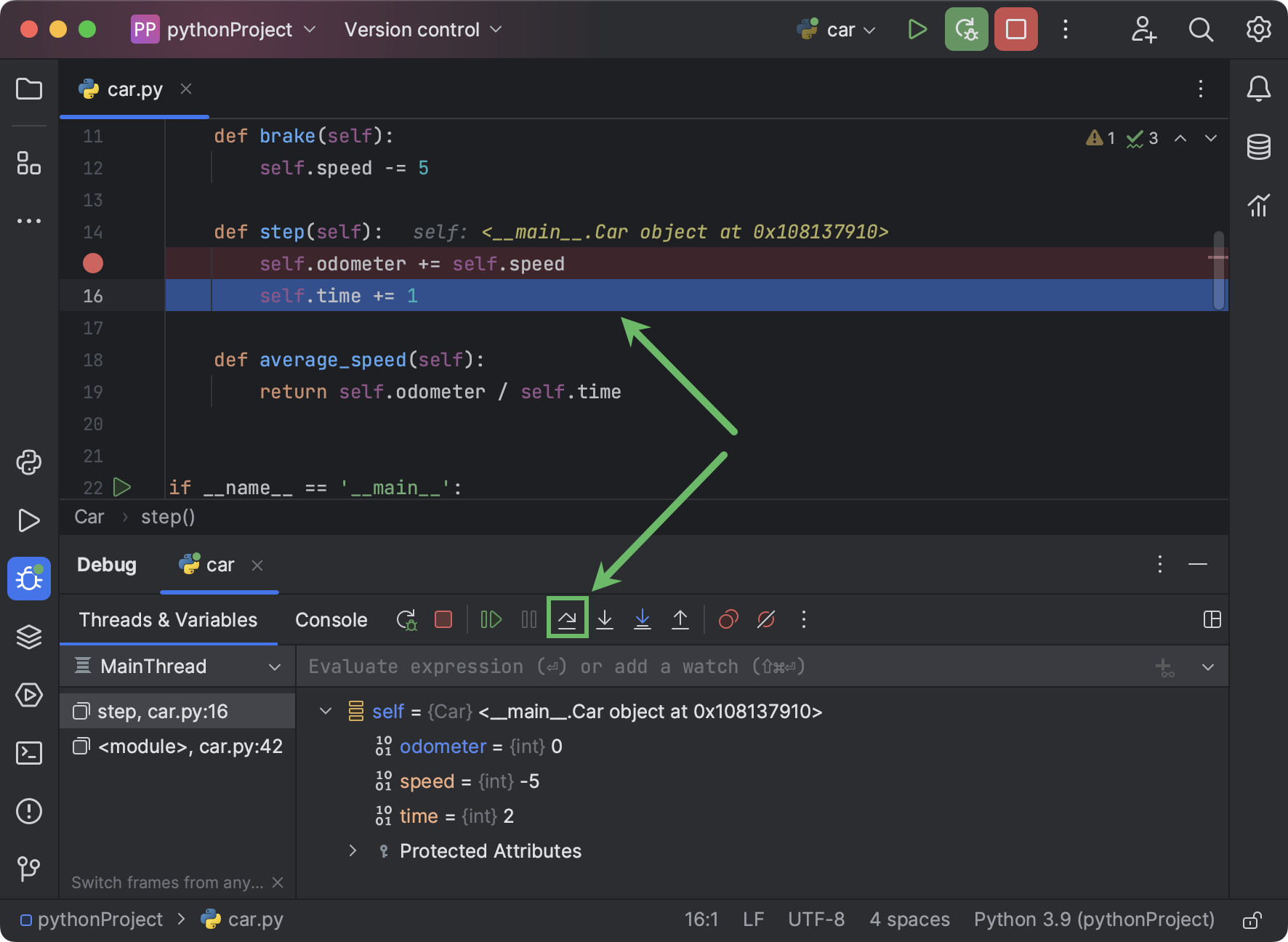 调试您的第一个 Python 应用程序 | PyCharm 文档