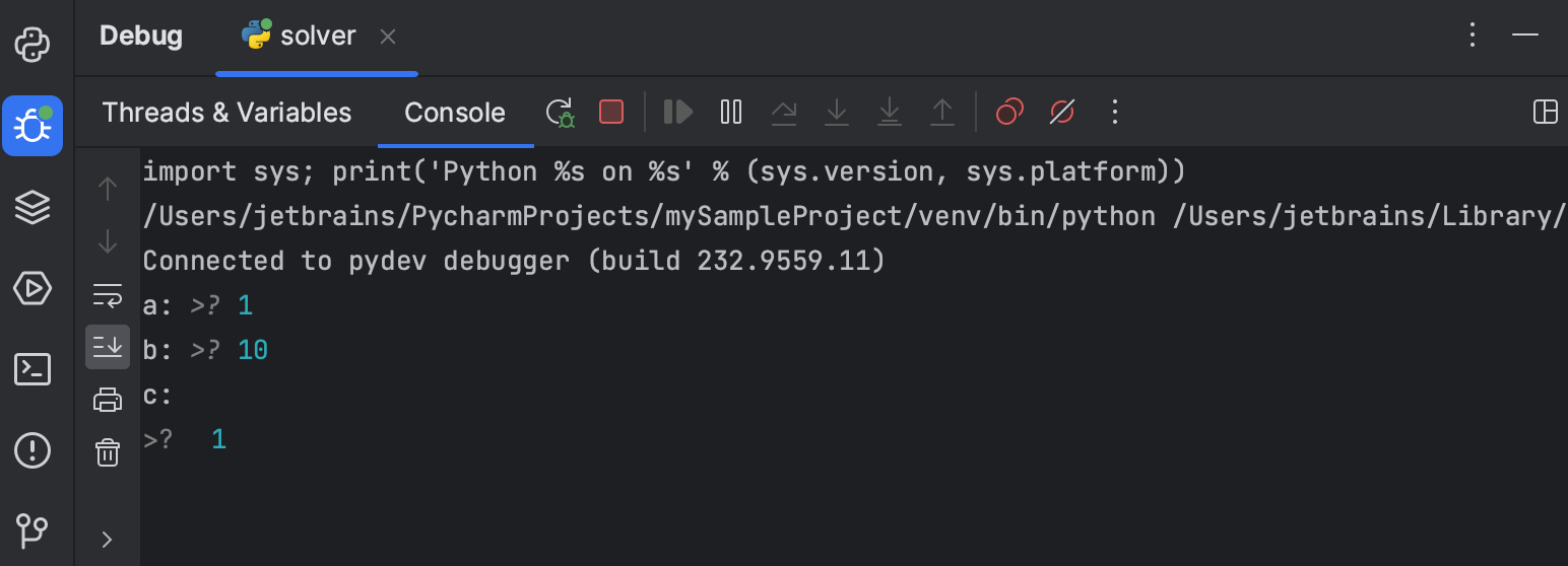 第 1 部分。 调试 Python 代码 | PyCharm 文档