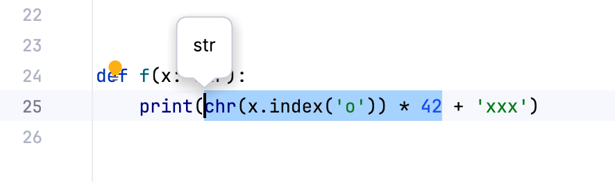 Preview expression type Preview expression type