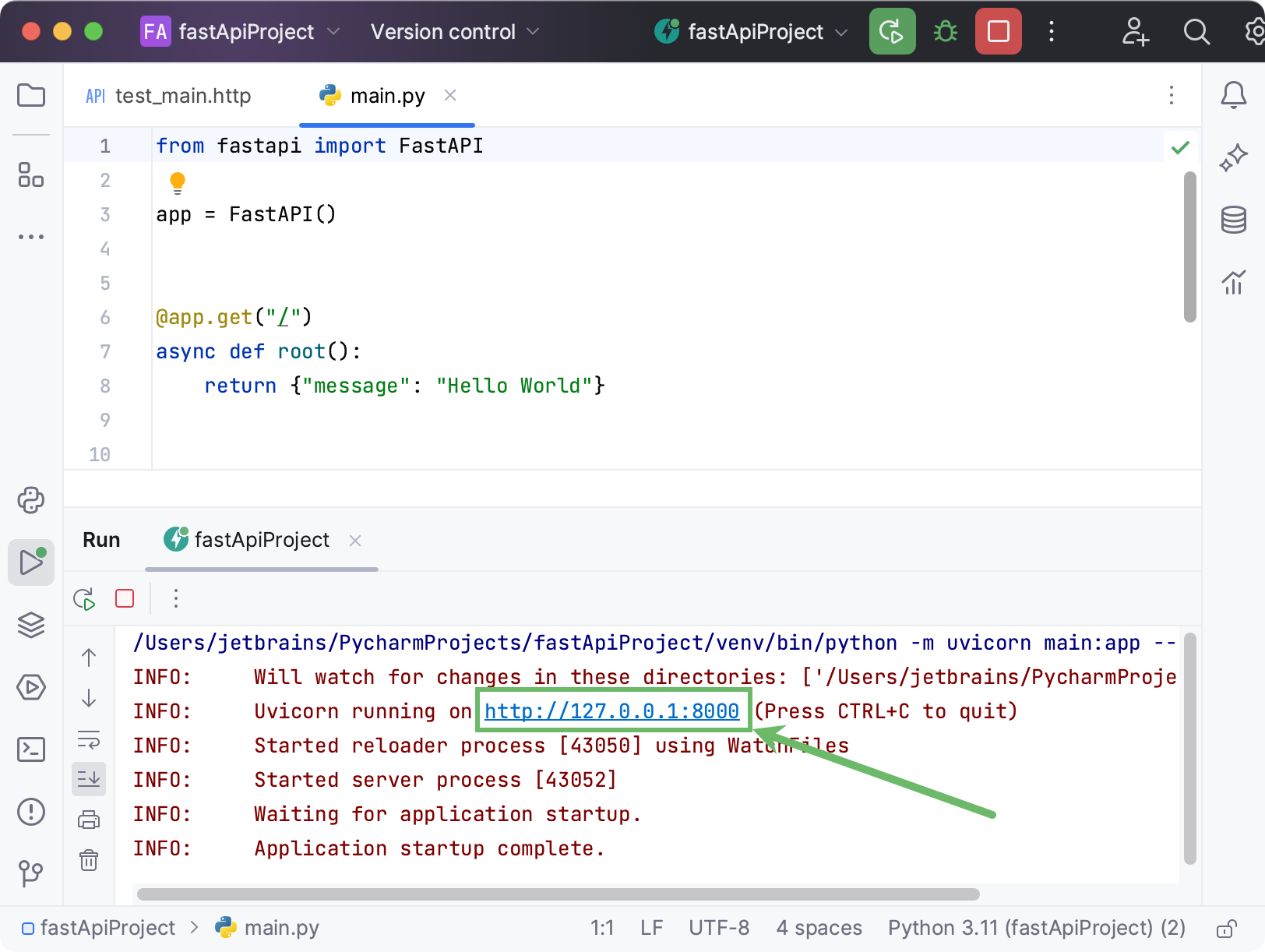 Running FastAPI application Running FastAPI application