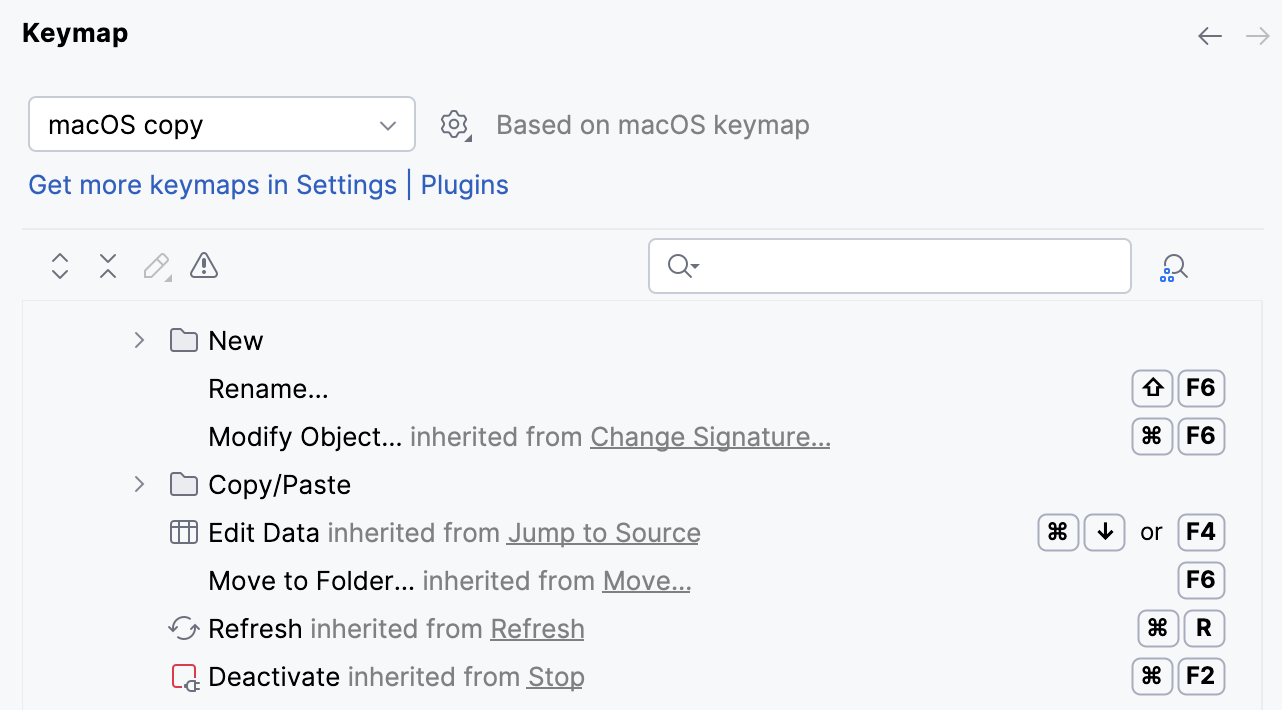 Shortcut inheritance