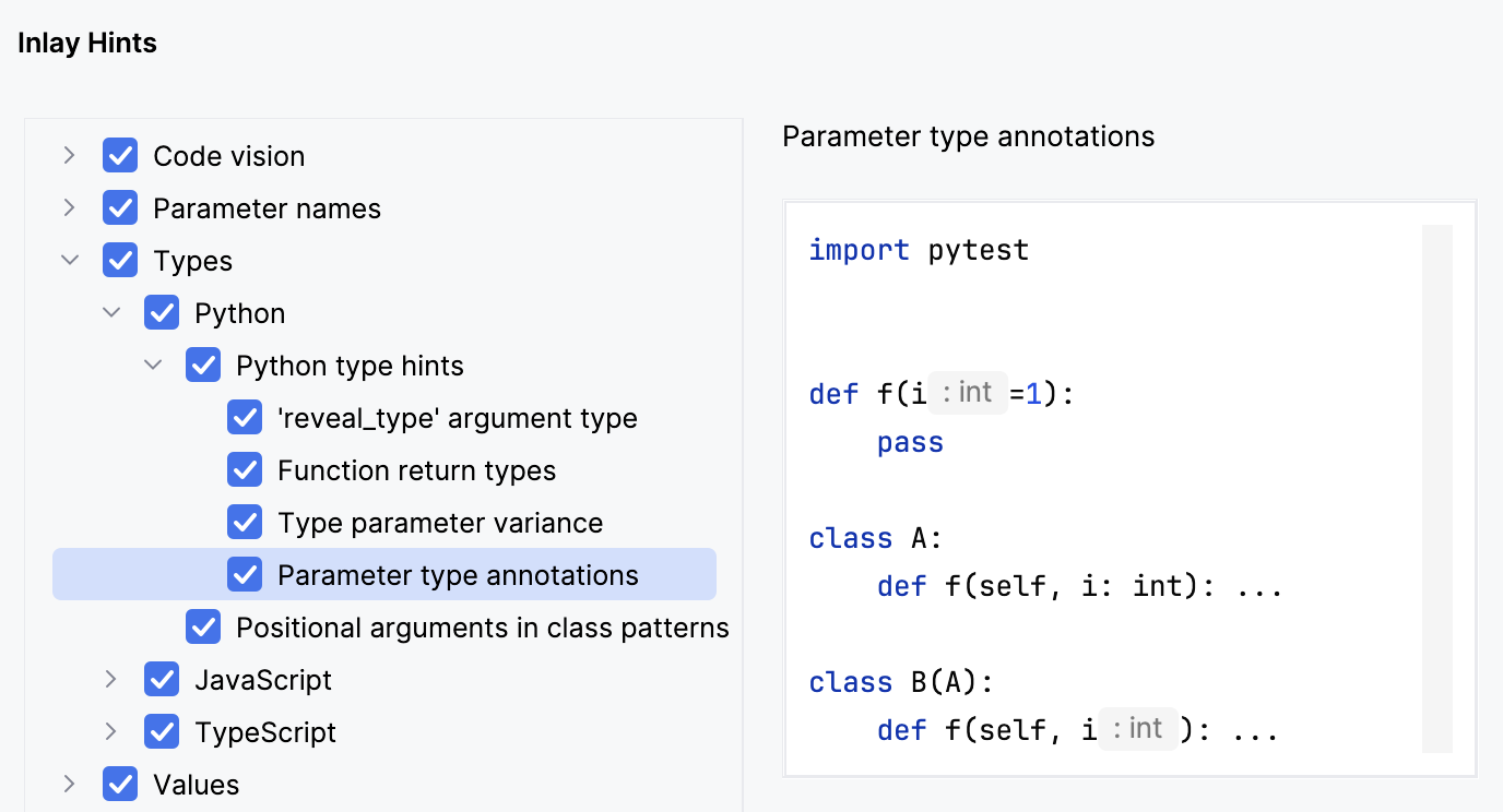 内联提示：类型
