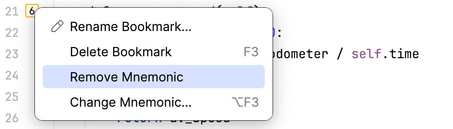 从标记栏将助记书签转换为匿名书签