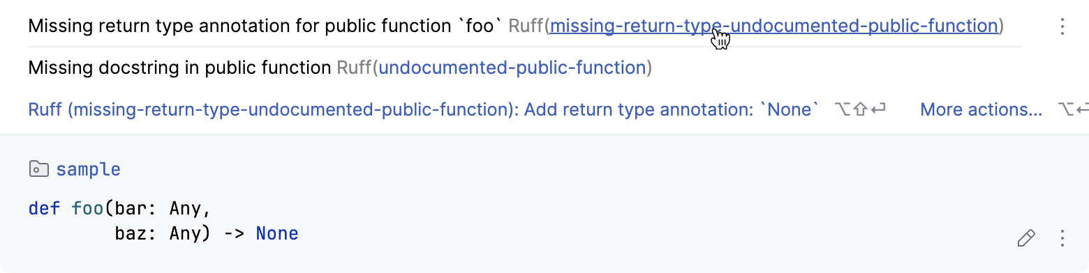 Use clickable links to documentation
