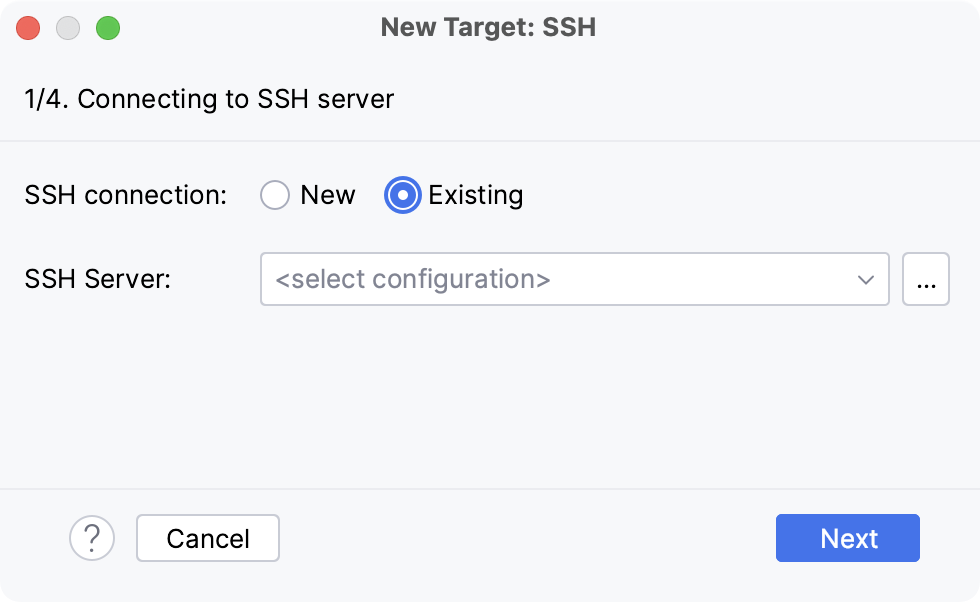 Add new SSH configuration Add new SSH configuration
