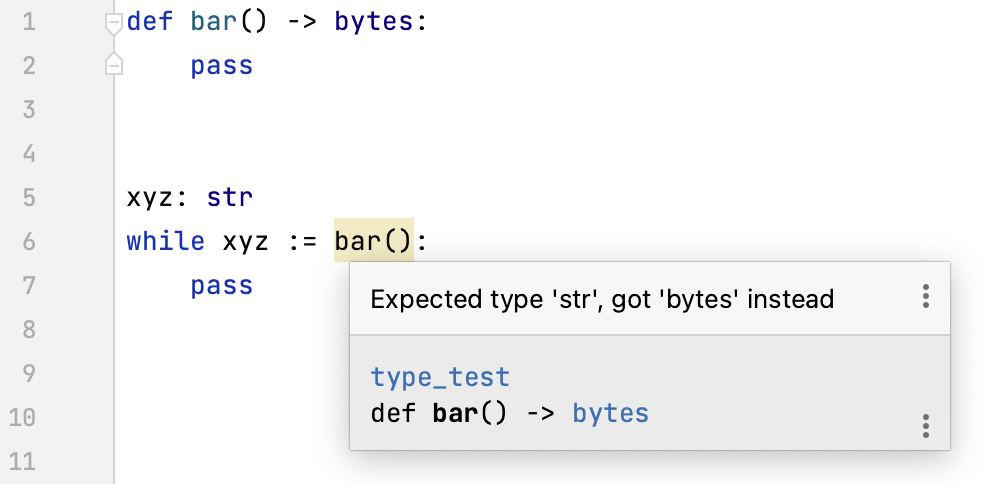 赋值表达式中使用了意外的类型