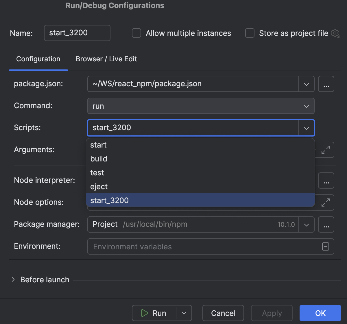 Run and debug React applications | IntelliJ IDEA Documentation