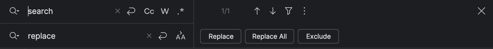 Find and replace text using regular expressions | PyCharm Documentation