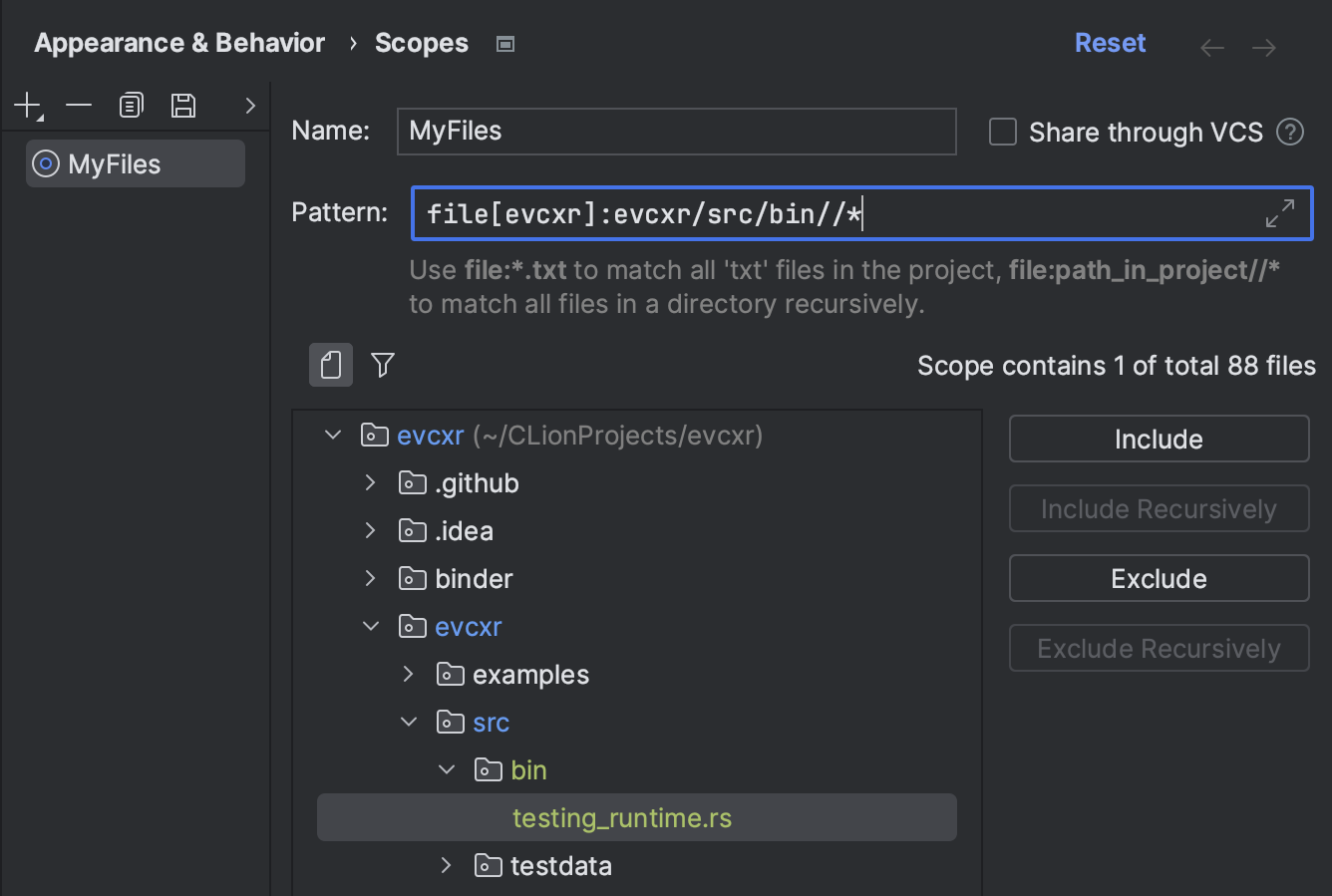 Scope language syntax reference | RustRover Documentation