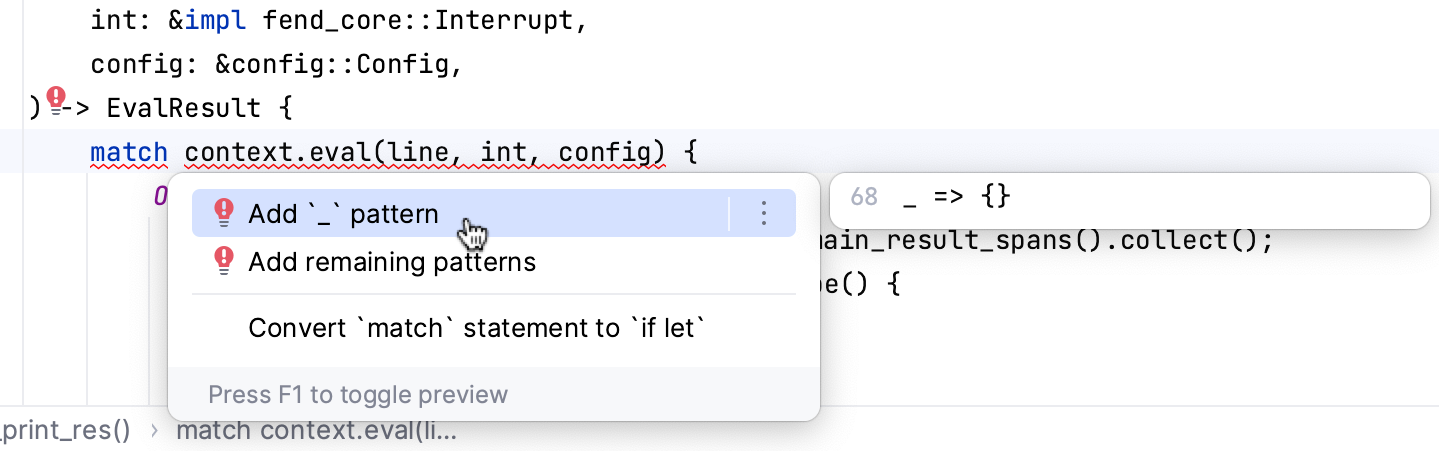 Using quick-fixes Using quick-fixes
