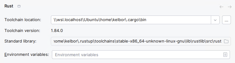 Rust 工具链设置